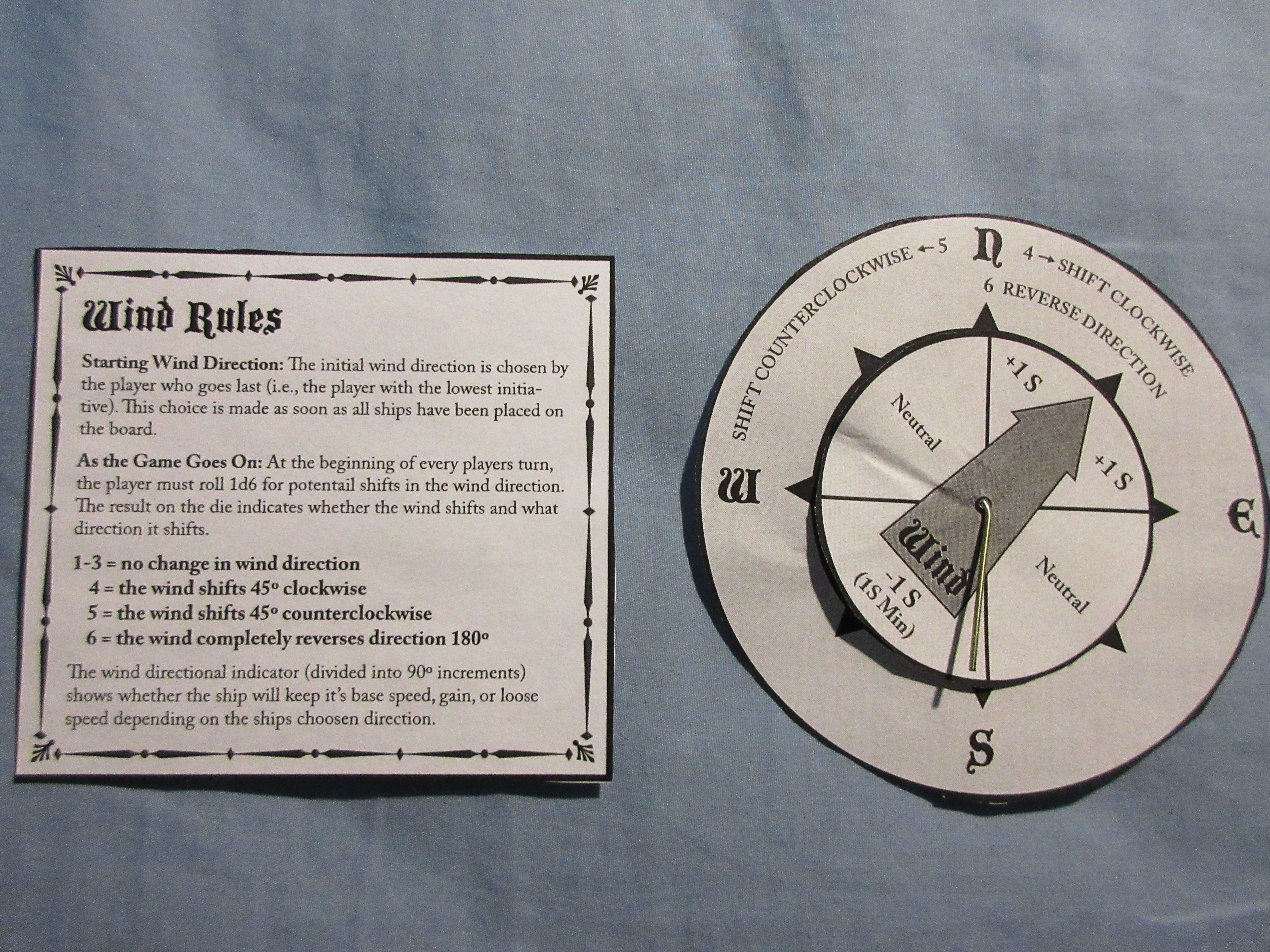 Wind rules and directional compass