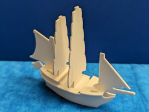Custom 4 Mast Ship Square rigged blank PLA model ship