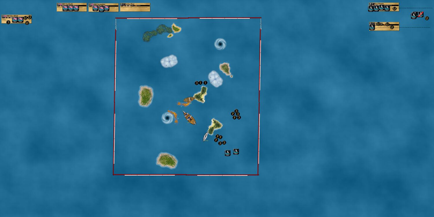 The First Golden Seas Playtest Game - August 29th, 2021