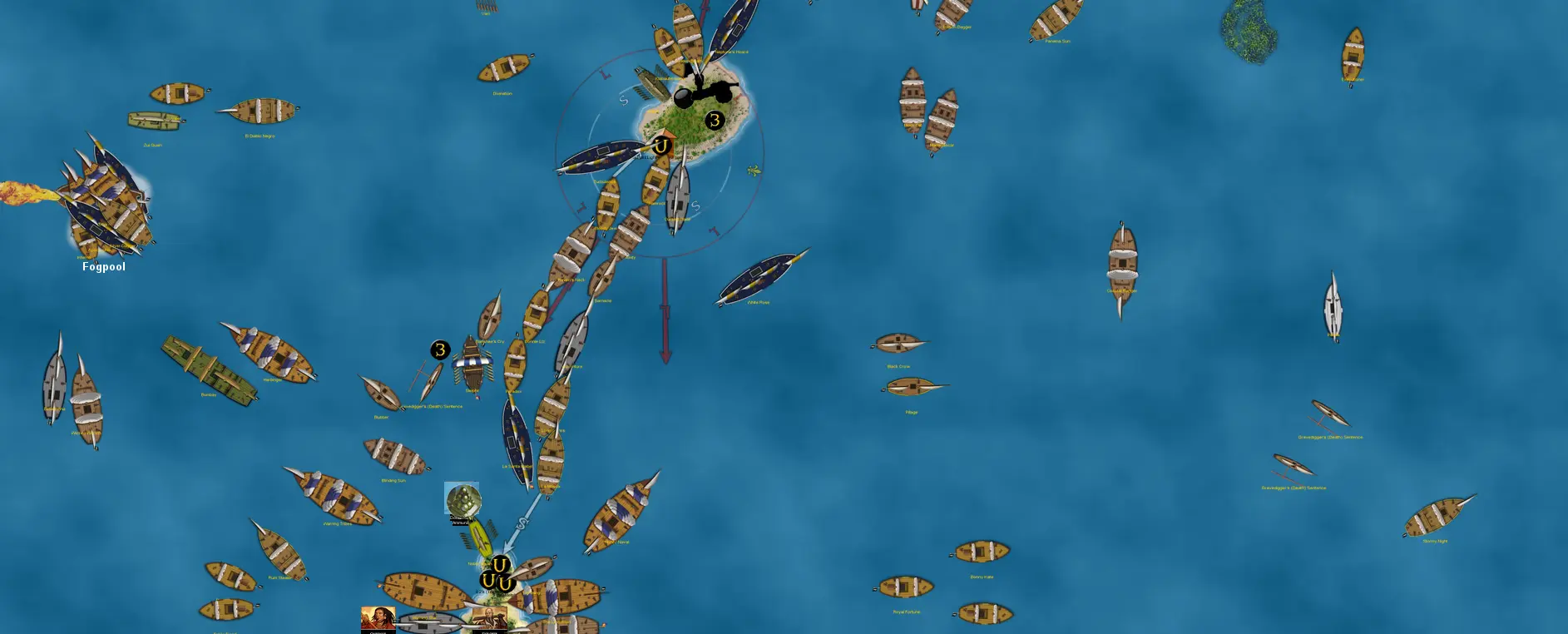 Pirate chain exploring system in CG4