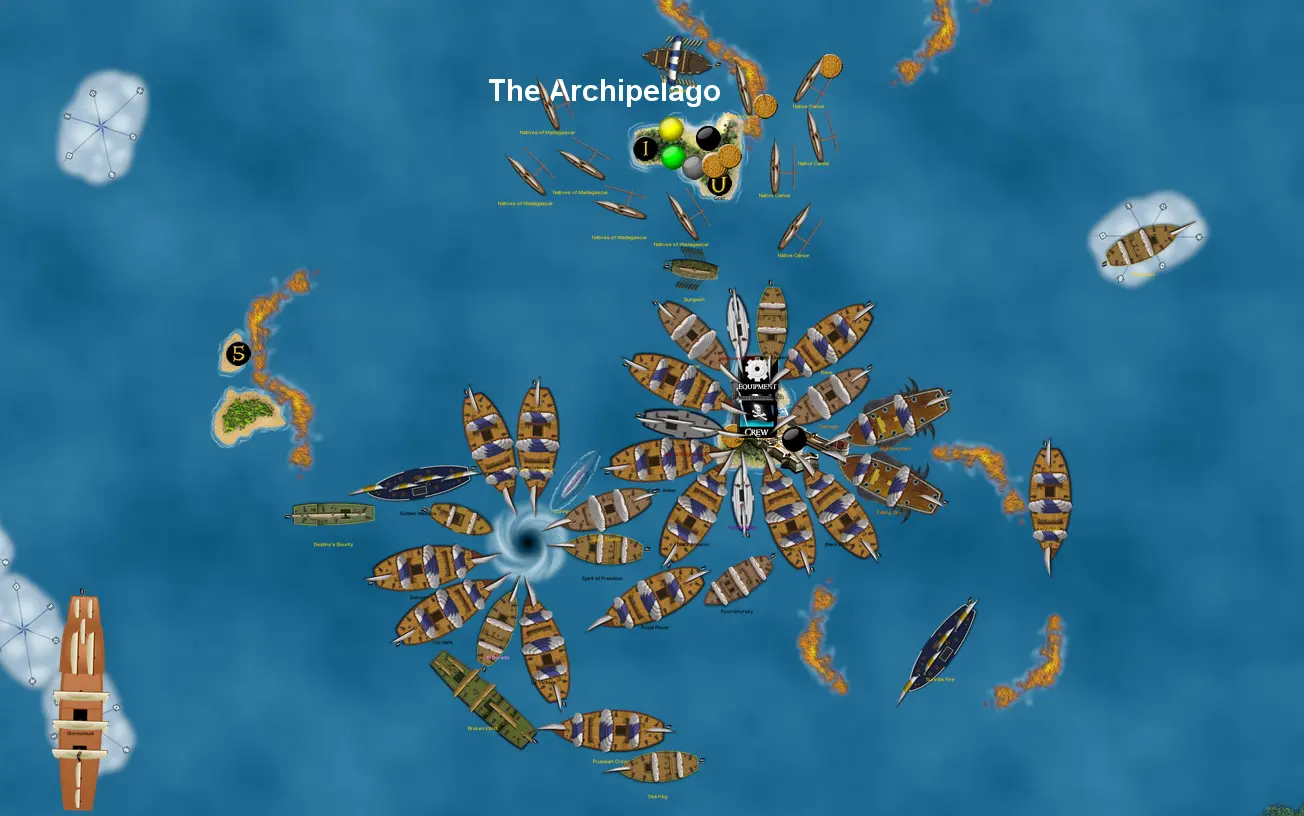Massive Pirate gathering at Archipelago in CG4
