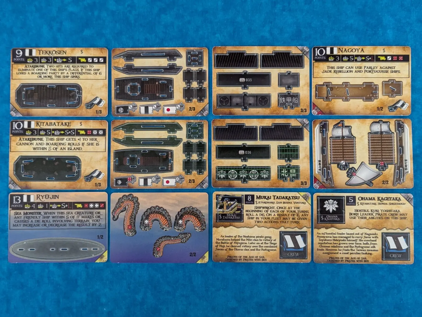 Seas of Japan Part 2 cards front
