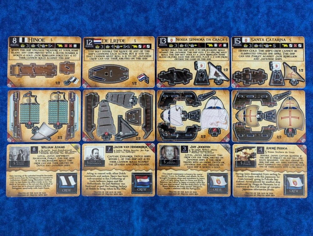 Seas of Japan 3 - all cards front