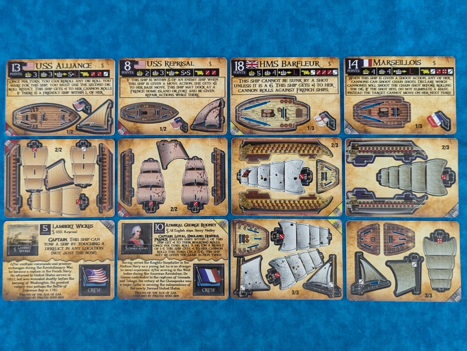 RevWar 2 all cards front