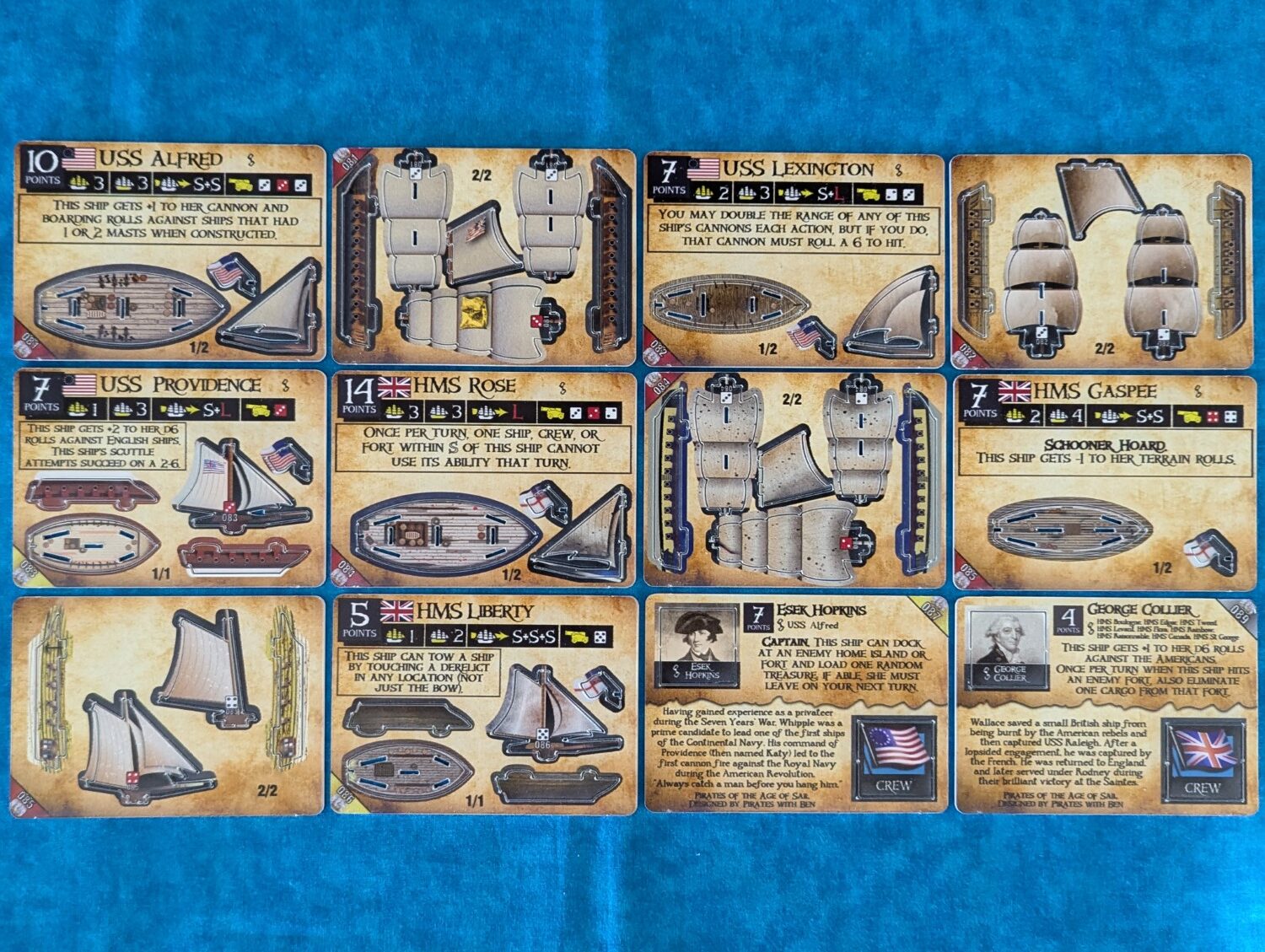 Revolutionary War Mega Pack all cards front